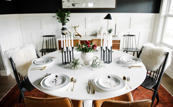One Room Challenge | Back in Black Dining Room {THE REVEAL}